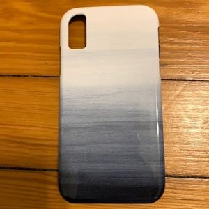 Ombré blue iphone 10 XR phone case